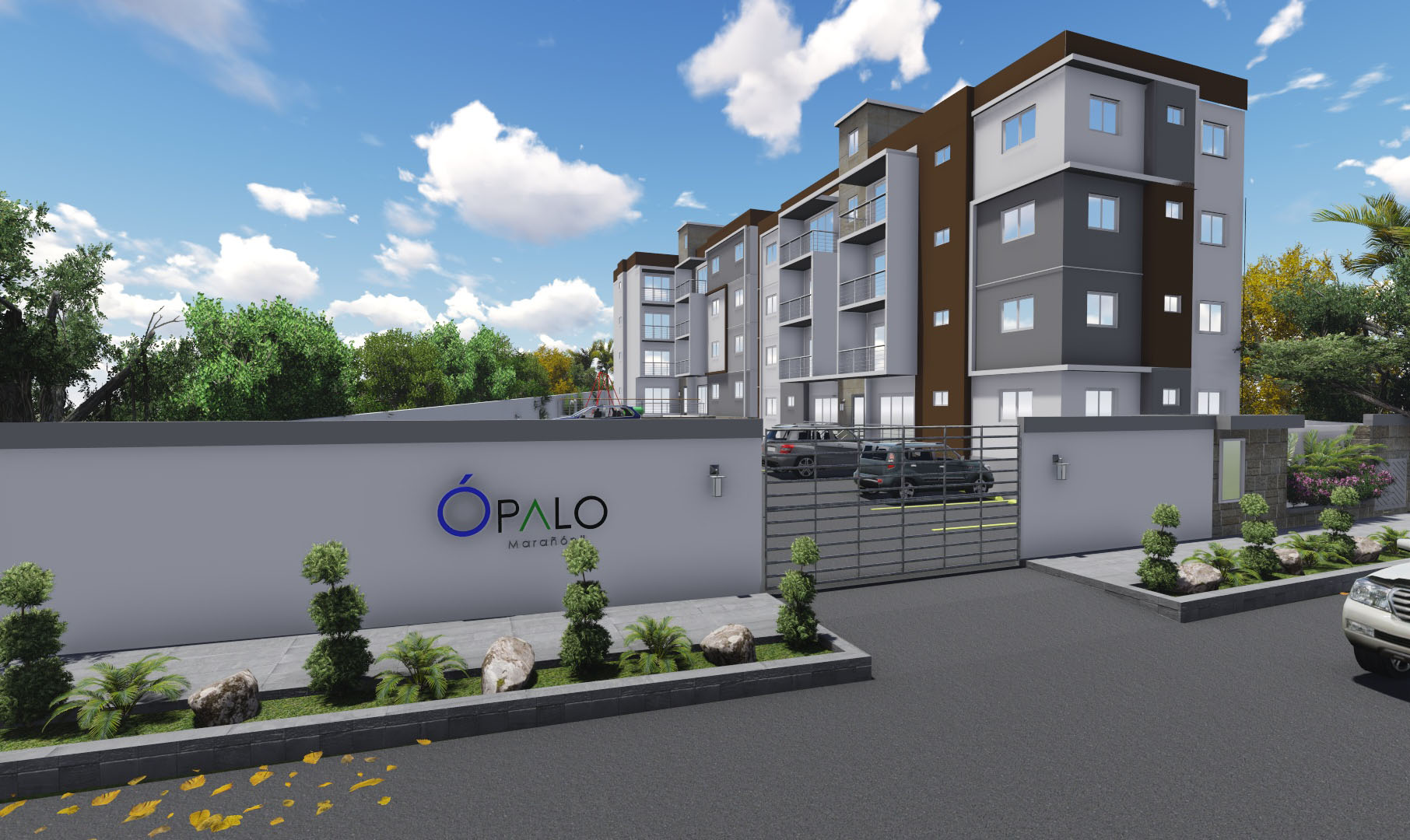 Parte exterior de la Fachada del Proyecto.